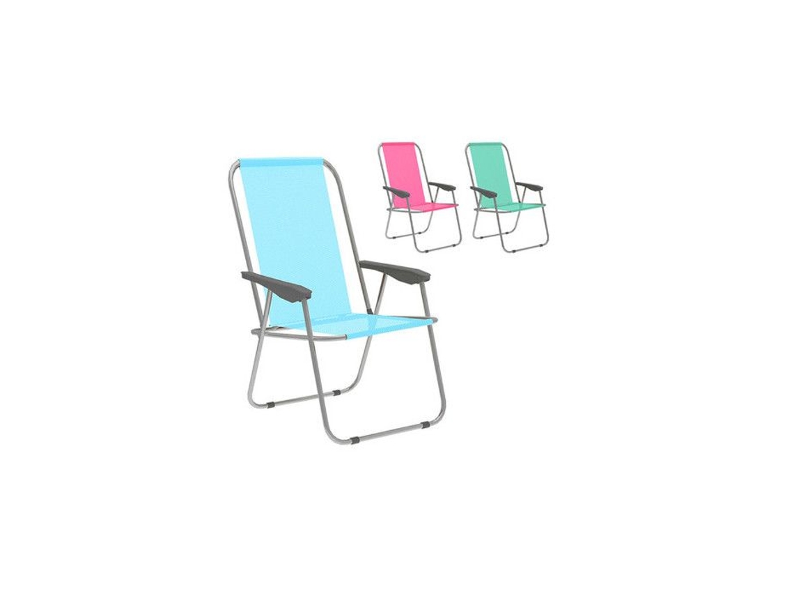 Marbueno Chaise Dobrável Aço Combinado Praia E Piscina 59x51x83 Cm 10355