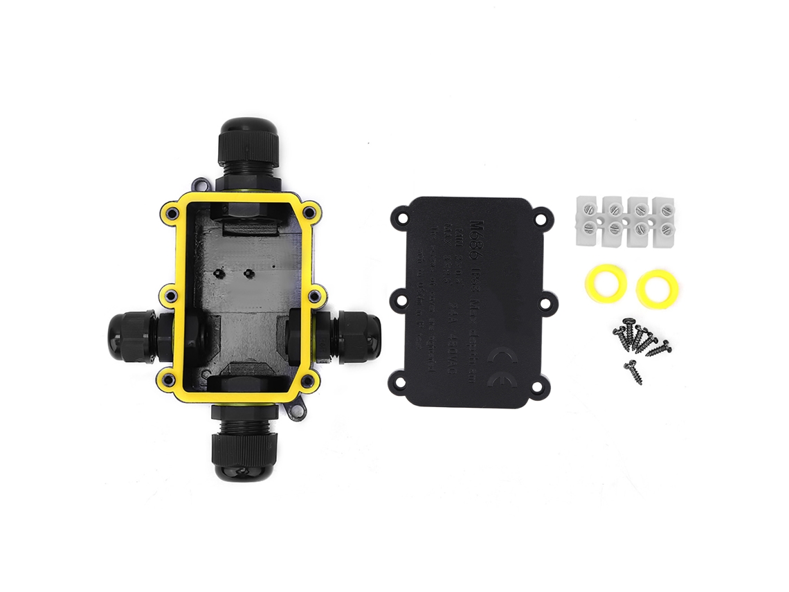 Caixa De Junção Subaquática Ip68 5 M, Em Plástico, Modelo T100, 450 Vca, 24 A, Certificação Ul94v, 2