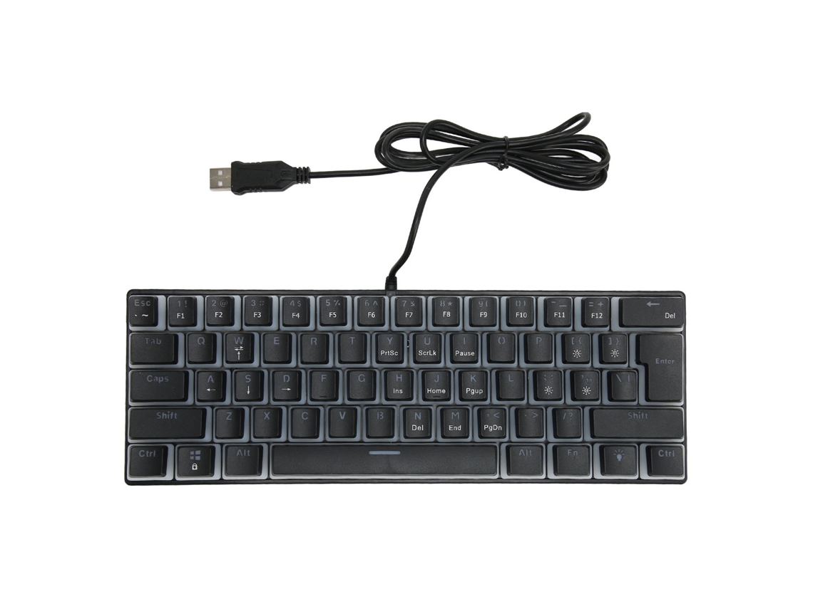Teclado Mecânico LAXISCREED Rgb 61 Teclas Compacto