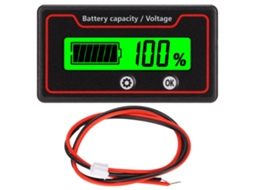 Indicador de Nível de Bateria LAXISCREED Lcd Verde 12 84v