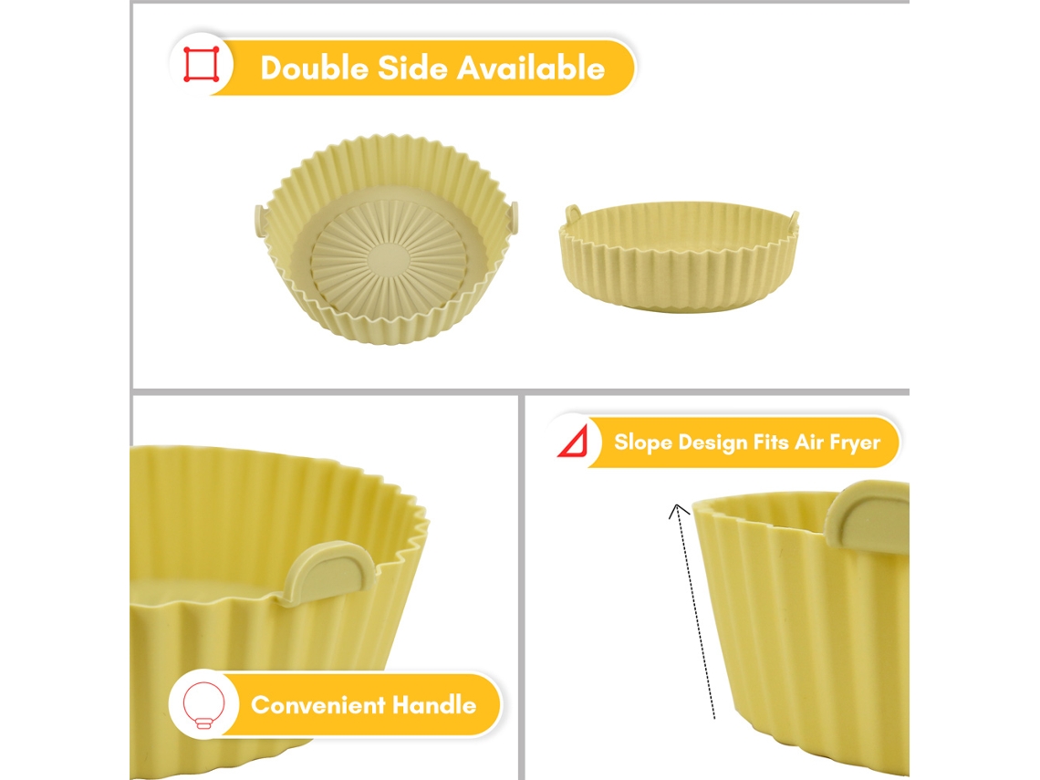 Forro de Silicone Reutilizável para Air Fryer, 14.5cm | S/MARCA