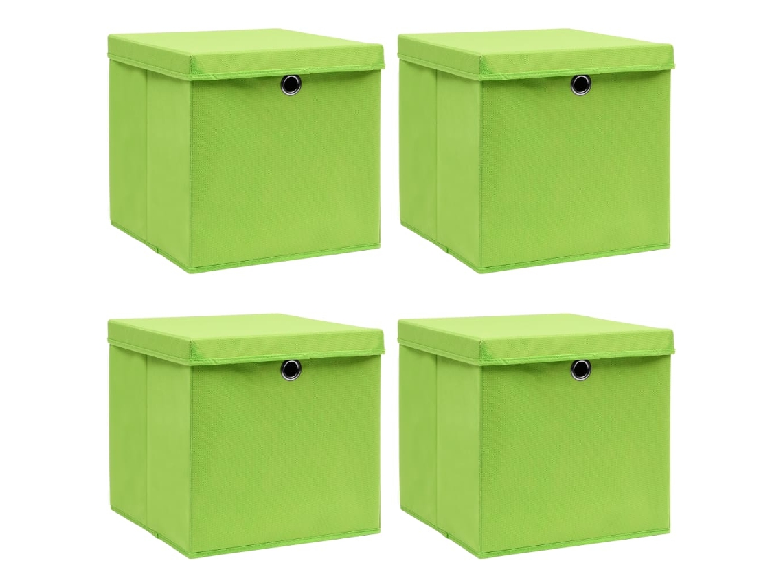 Storage Box, Storage Boxes Vidaxl Verde Tecido (n/a)