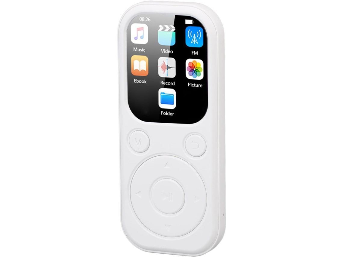 Reprodutor de Mp3 Compacto com Alto falante de 5,4" e Som Hi fi, Gravador de Voz e Tela. SFUSHOS