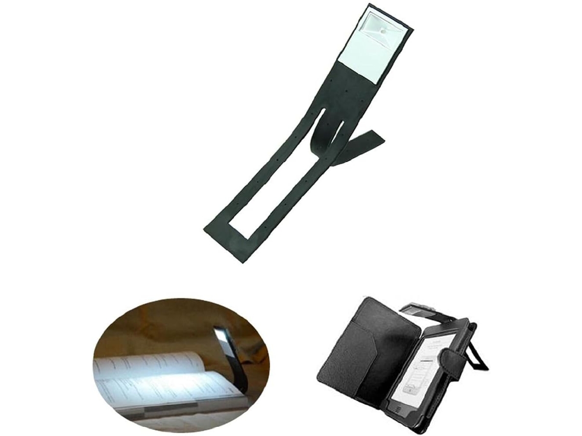 Luminária De Leitura Led Wuuraa, Flexível, Portátil, Dobrável, Com Clipe, Para Leitores, Lâmpada Incandescente