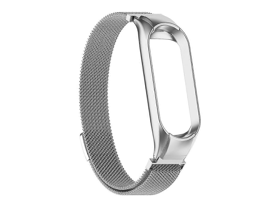 Pulseiras universais para relógios inteligentes Mi Band 6/5, pulseira magnética de aço inoxidável para e-bike