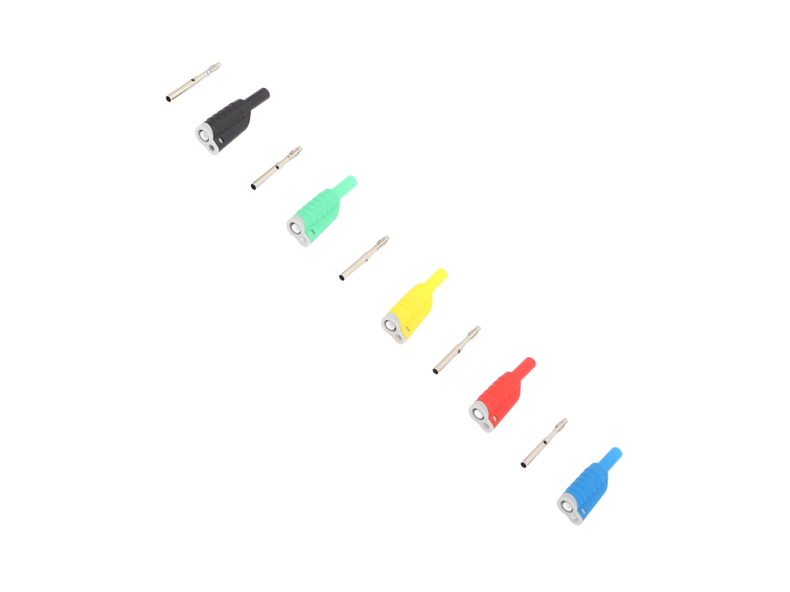 Laxiscreed Plugs De Banana Empilháveis De 4mm Com Isolamento Seguro Em Várias Cores