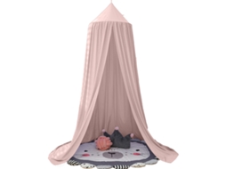 Dossel De Cama Para Meninas, Dossel Rosa Suave Em Formato De Princesa, Decoração Charmosa Para Quarto Infantil, Cortina Para Cama Com Franjas, Tend