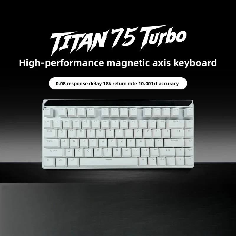 Teclado Gamer Magnético (branco) Com 75 Teclas, 8000hz, 0,08ms