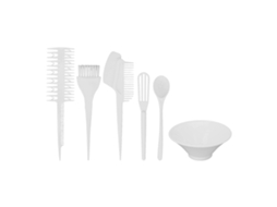 6pcs Set De Pincel E Copo Para Tinta De Cabelo - Kit De Color Para Salão E Lar