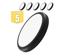 Conjunto de 5 Pulsadores Pretos Pretos 20W 2000Lm Ip40 BRAYTRON