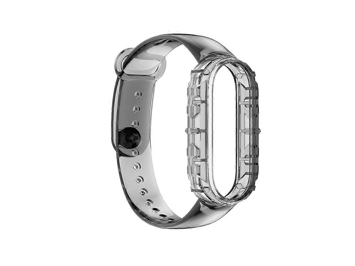 Pulseira Universal Integrada Em Tpu Para Xiaomi Mi Band 6 E 5 / Amazfit Band 5 (transparente)