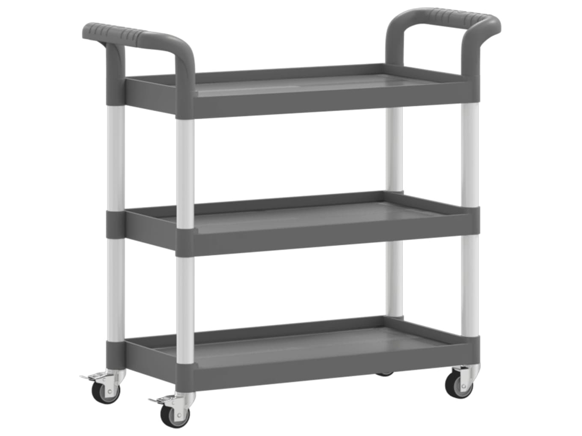 Trolley, Trolleys Vidaxl Cinzeto Polipropileno (77 X 34 X 72 Cm)