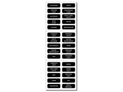 BLUE SEA Dc Panel Basic 30 Label Set