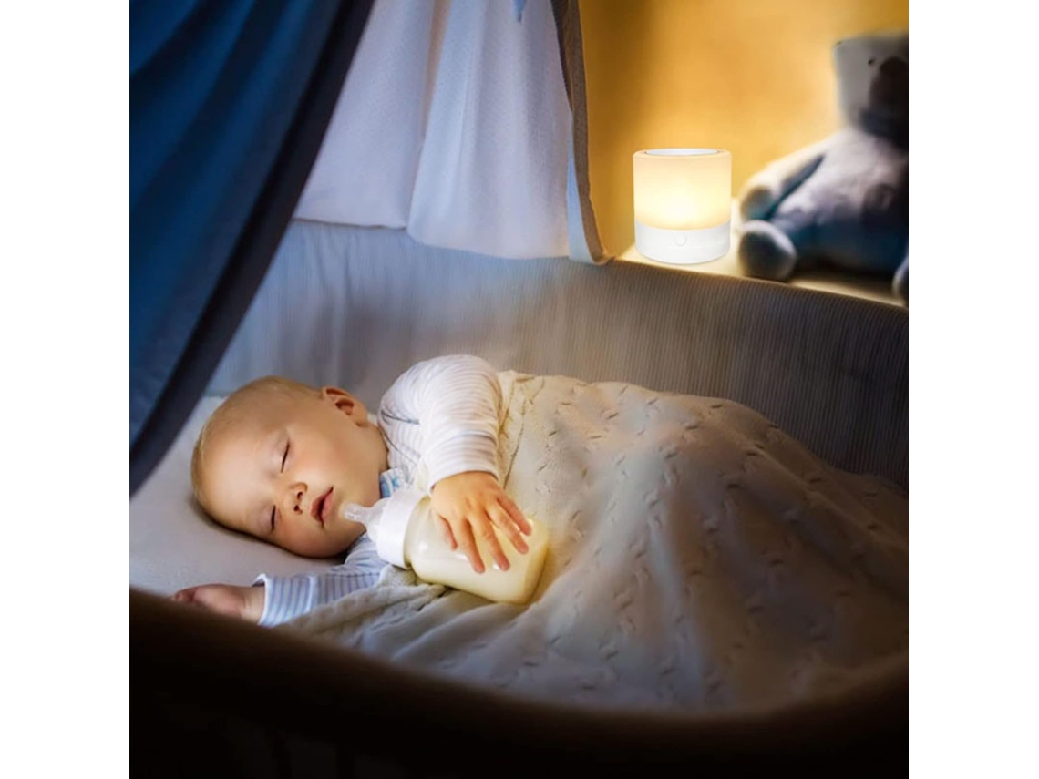 Luminária De Cabeceira Pongnas Com Sensor Toque E Interruptor Brilho Ajustável Para Mesa Quarto