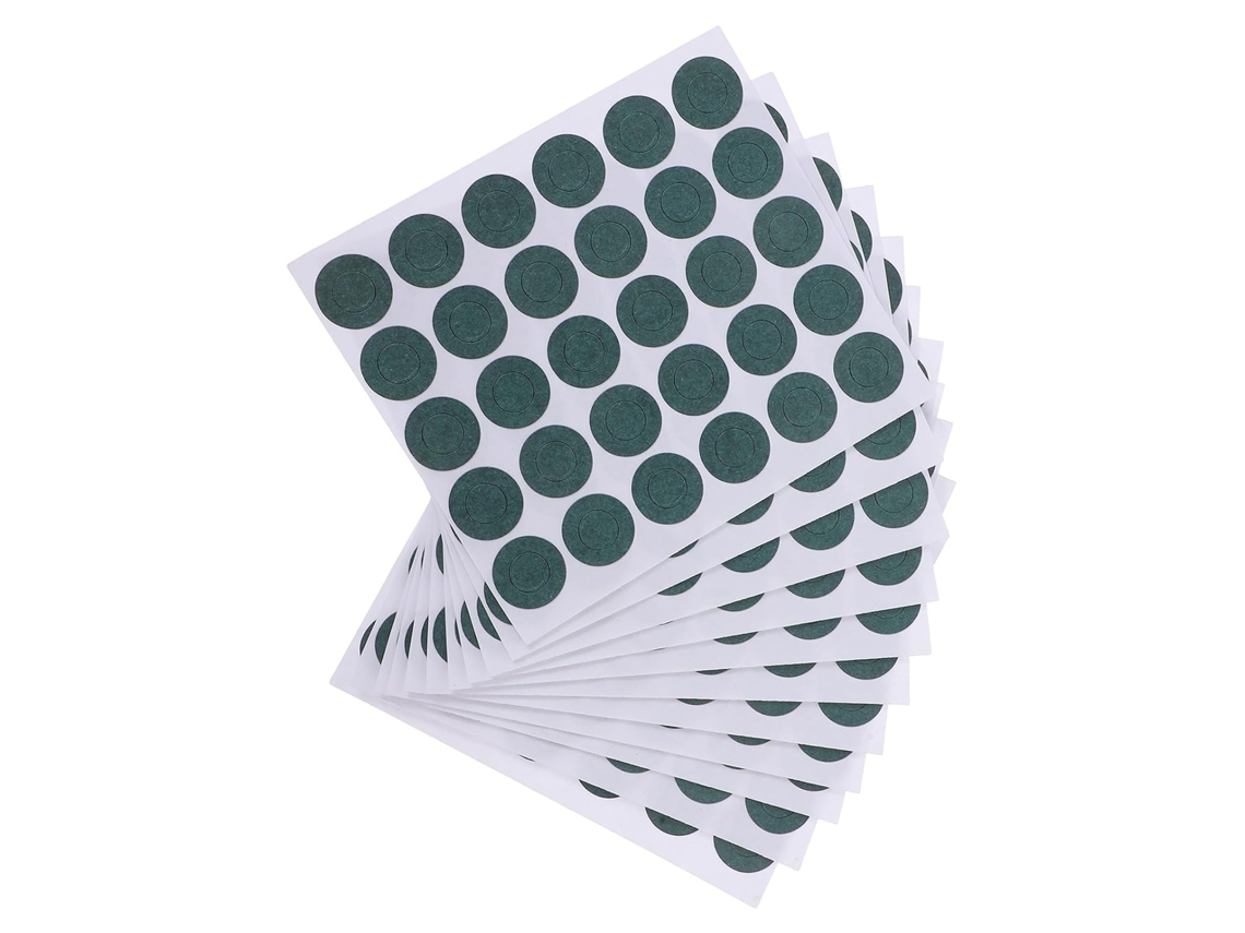Pacote Com 300 Unidades De Papel Adesivo Versátil Para Isolamento Baterias, Na Cor Verde, Ideal Para Projetos Escolares