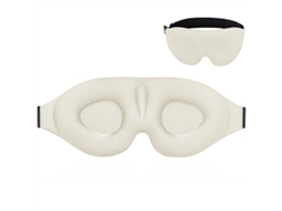 Venda Para Os Olhos Com Bloqueio Zero Para Homens E Mulheres, Ajustável, Ideal Para Sestas Em Voos. Bege Hexinyigjly