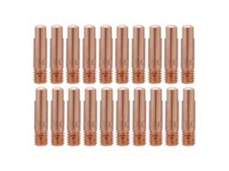Conjunto de 20 pontas de contato de cobre para tocha de soldagem MIG/MAG 15ak (1,0 mm)