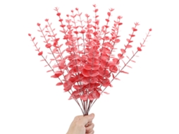 Ramos Artificiais de Eucalipto com 24 Unidades para Decoração de Arranjos Florais LAXISCREED