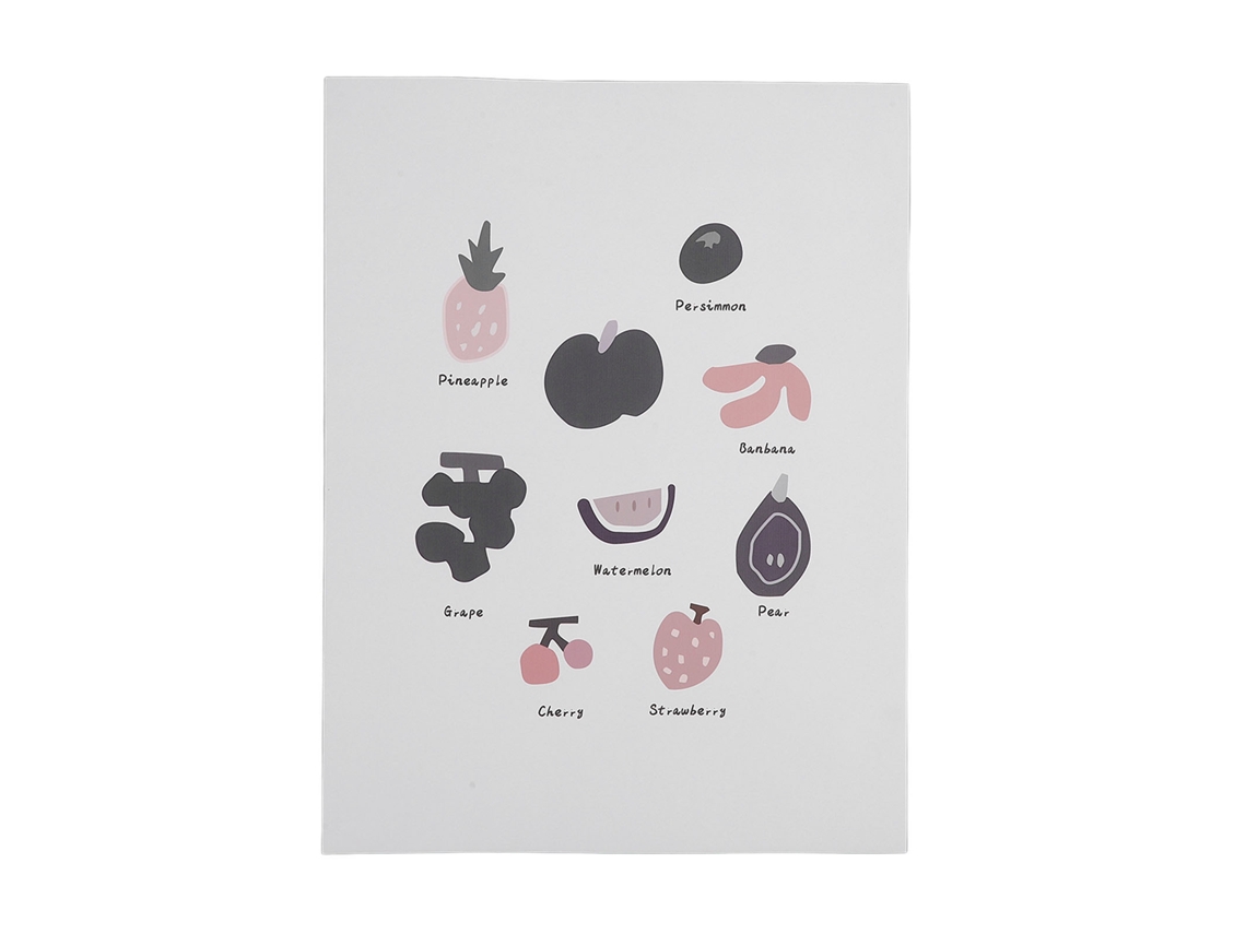 Primerox pôster Educativo Infantil Quadro de Aprendizagem Bebê Parede Adesivo Duas Faces Decoração Quarto