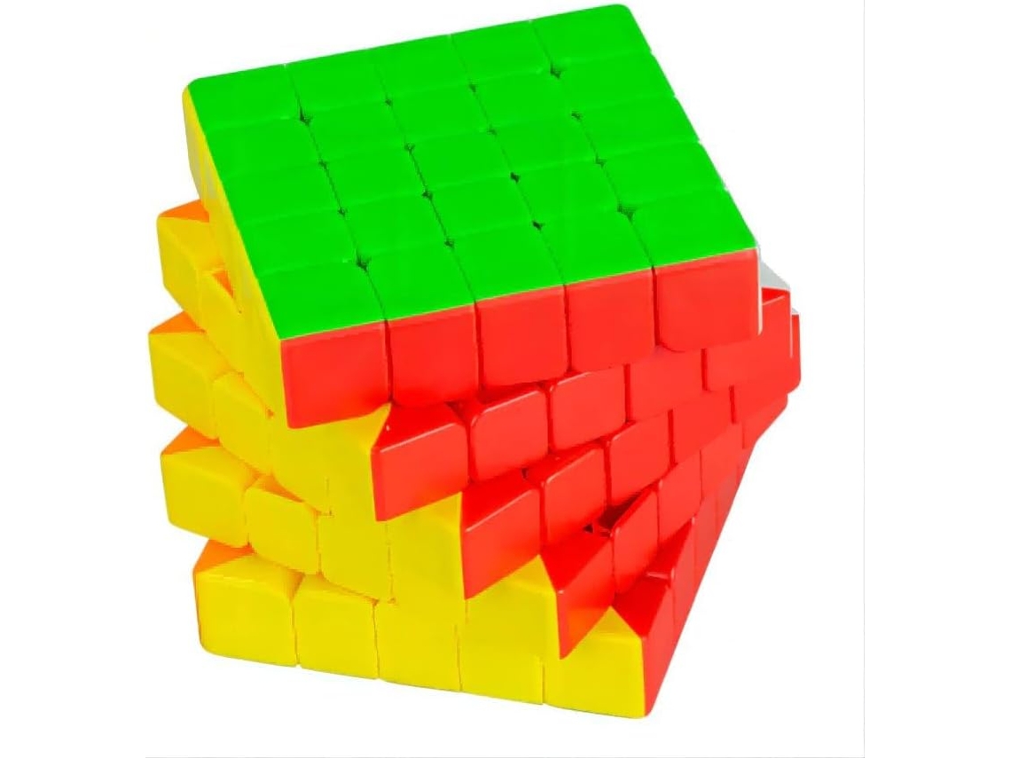 Kit 3 Cubo Mágico Original Profissional Anti Stress Magico Moyu Brinquedos 5x5 Gokoco