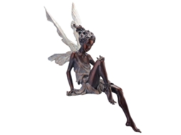 KOFIHETY Ornamento De Jardim Fada Das Flores Em Bronze