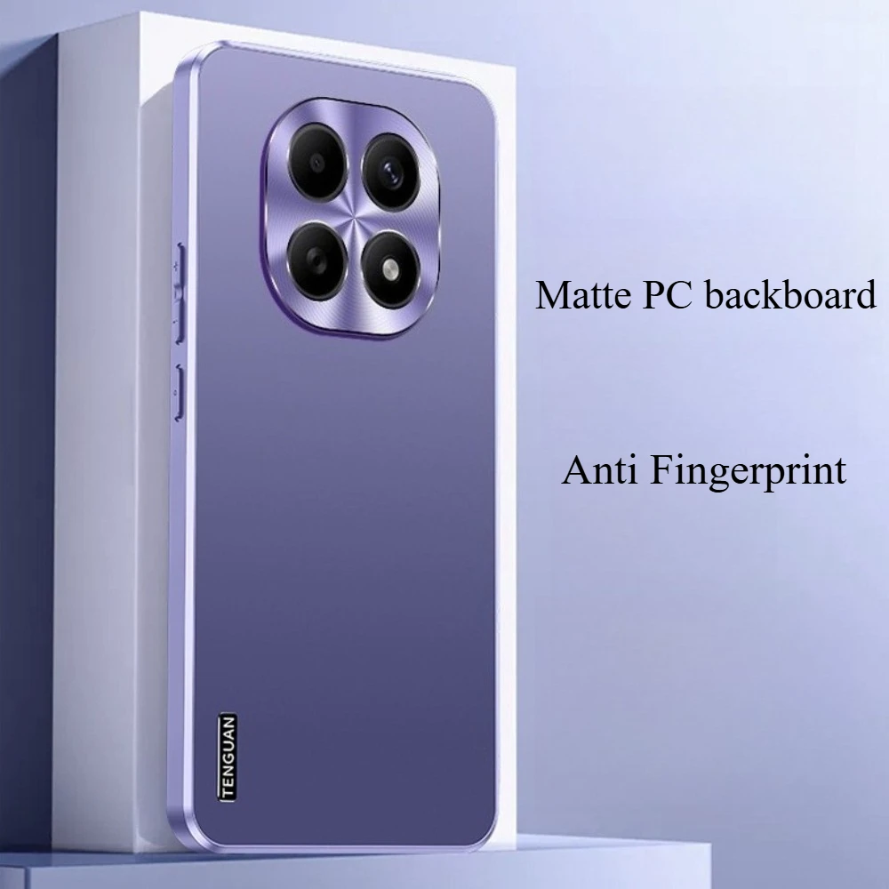 (roxo, Redmi Note 14) Capa Com Acabamento Metálico Fosco E Toque Aveludado Resistente A Impactos, Quedas E Marcas De Dedos