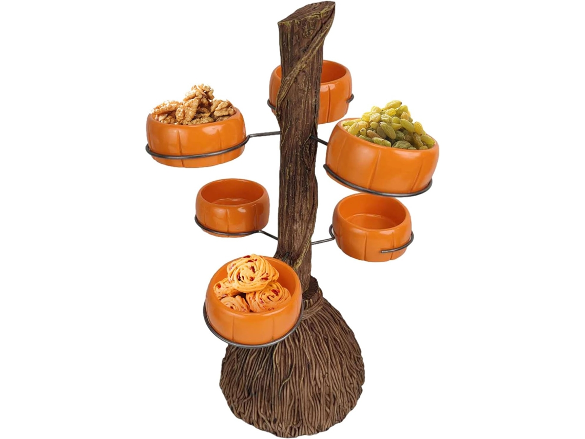 Suporte Para Doces Em Festas Tigela De Abóbora Em Resina | Bandeja Para Servir Doces, Aperitivos E Gokoco