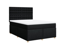 Box Spring Bed, Box Spring Beds Vidaxl Preto Tecido (160 X 200 Cm)