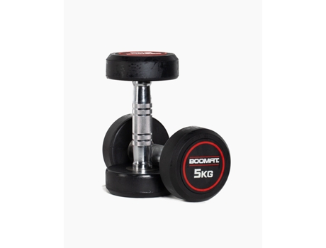 Halteres Redondos de Musculação 5Kg Par BOOMFIT