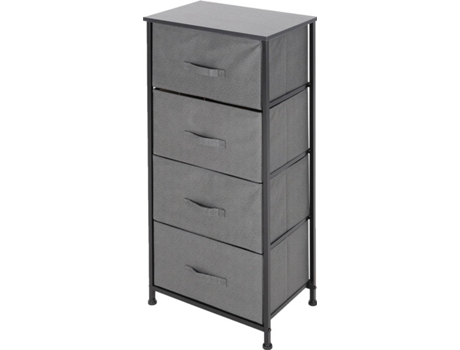 Cómoda  4 Gavetas Preto