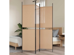 Vidaxl Divisória De Ambiente De 3 Painéis Bege 150 X 180 Cm Tecido