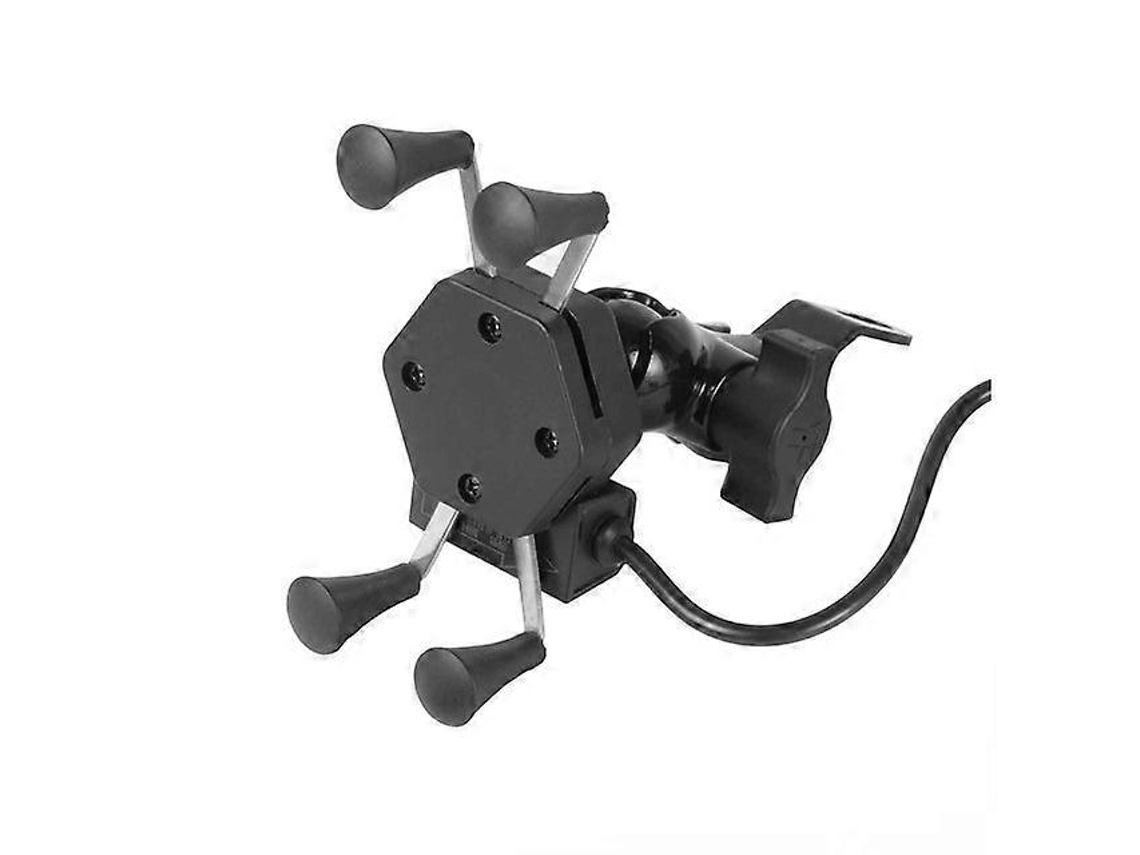 Suporte Para Celular Para Motocicleta Com Carregador Usb, Rotação De 360 ​​graus E Compatível Com Capas De Celulares De 3,5 A 6,5 ​​polegadas.