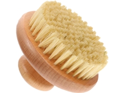 Escova De Banho Manual Confortável Em Madeira Natural Para Peles Sensíveis, Escova Esfoliante Corporal Para Uso Diário