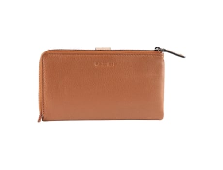 Carteira Grande Flexível Rfid Matties Colour Strap Camel