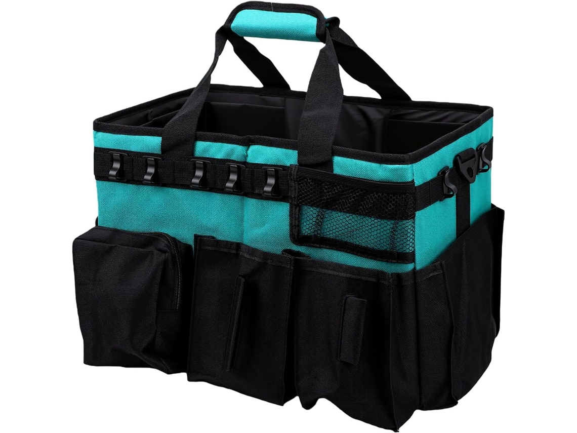 Bolsa Organizadora Portátil Pocreation Para Produtos De Limpeza, Com Alça De Ombro Ajustável E Divisórias Para