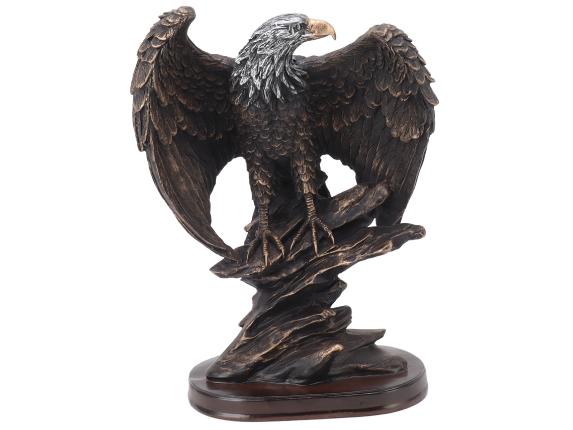 Estátua de Águia LAXISCREED Resina Decorativa Office
