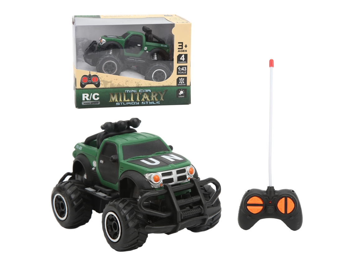 Carro De Controle Remoto Off Road 1/43 Escala 4 Canais Brinquedo Para Crianças Acima De 3 Anos