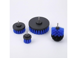Conjunto De 4 Escovas Para Furadeira Elétrica, Kit De Limpeza Multiuso Para Móveis E Superfícies, Azul