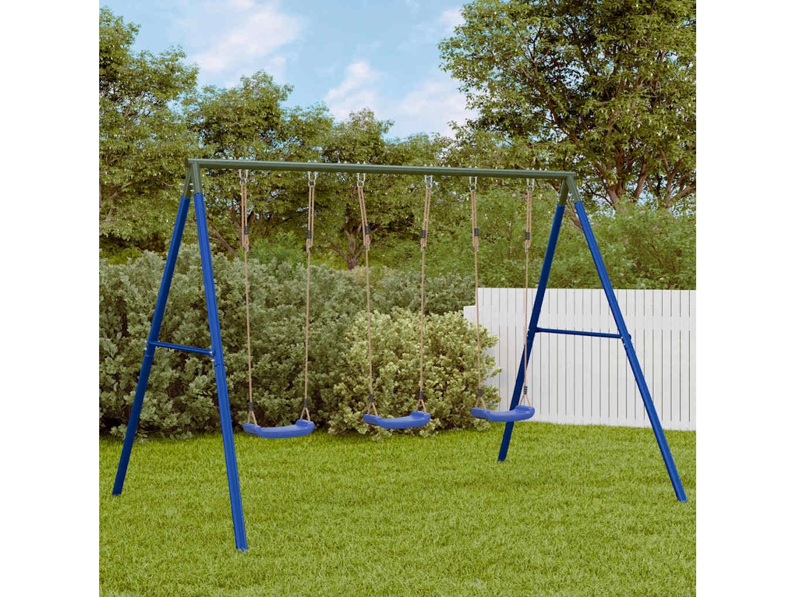 Vidaxl Conjunto De Baloiço Para Exterior Com 3 Baloiços