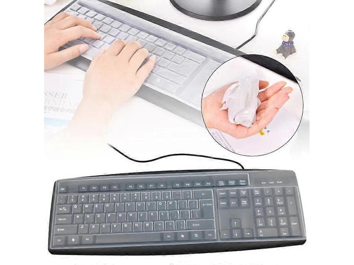 Protetor De Teclado De Silicone Para Computador, Capa Universal Para Teclado Everley891