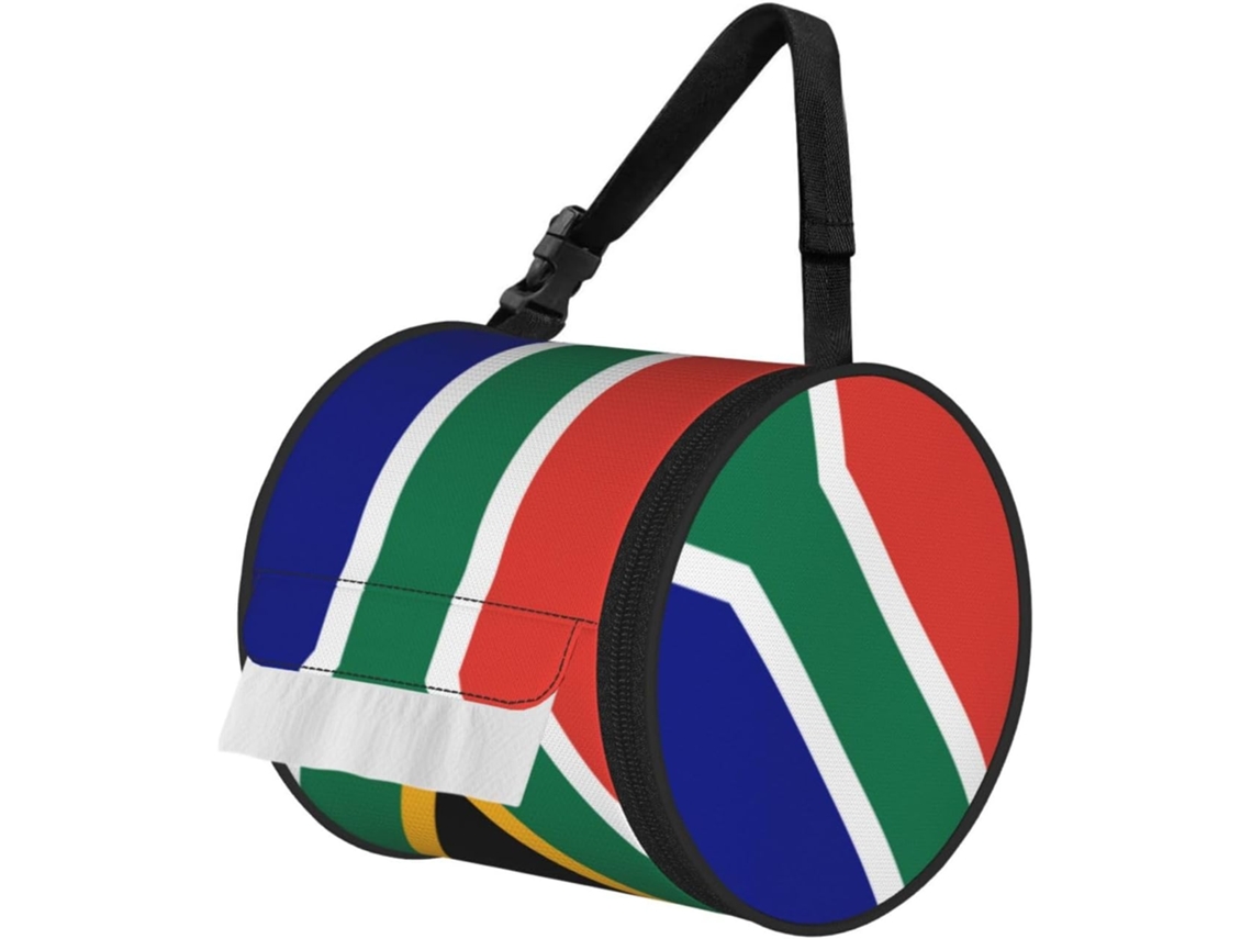 Porta Papel Higiênico Dobrável Com Estampa Da Bandeira Sul Africana, Para Pendurar E Armazenar Rolos De Papel Higiênico
