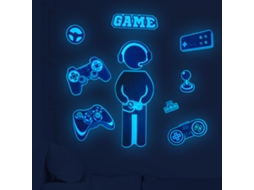 Peças Luminous Games Adesivos De Parede Adesivos De Parede Adesivos De Parede Slowmoose
