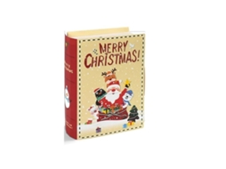 Decoração Para Festa De Natal, Caixa De Presente Em Formato De Livro Com 5 Peças Aquaforge