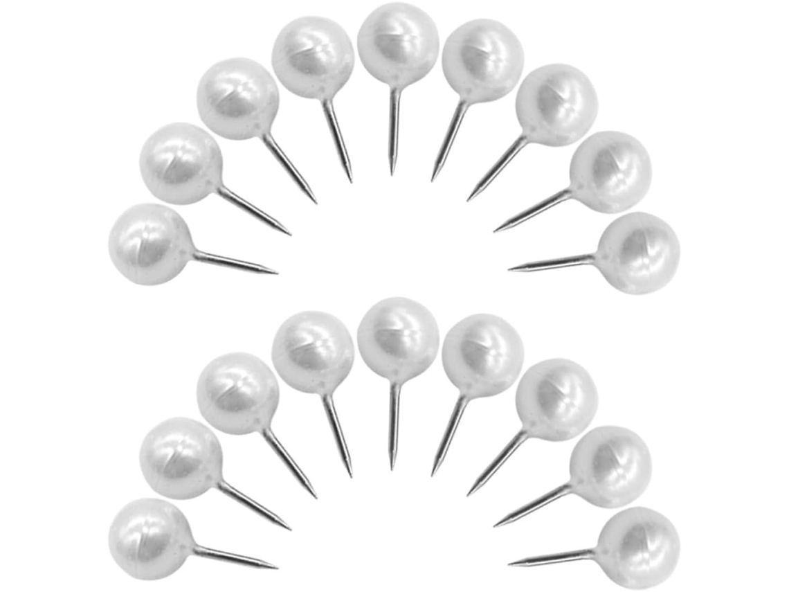 Tachinhas redondas ideais para fixar recados e fotos, feitas de plástico e metal, transparentes, pacote com 100 unidades.