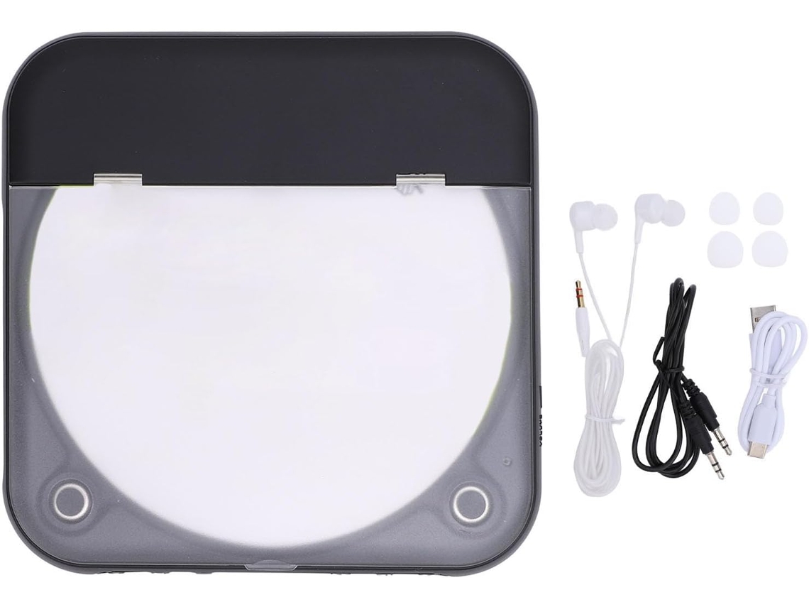 Leitor De Cd Portátil, Reprodutor De Música Recarregável Via Usb 5 3, Pequeno Leitor De Cd Para Reprodução R, Cd Rw, Mp3