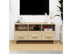 Vidaxl Móvel P/ Tv 102x36x50 Cm Madeira Processada Cor Carvalho Sonoma
