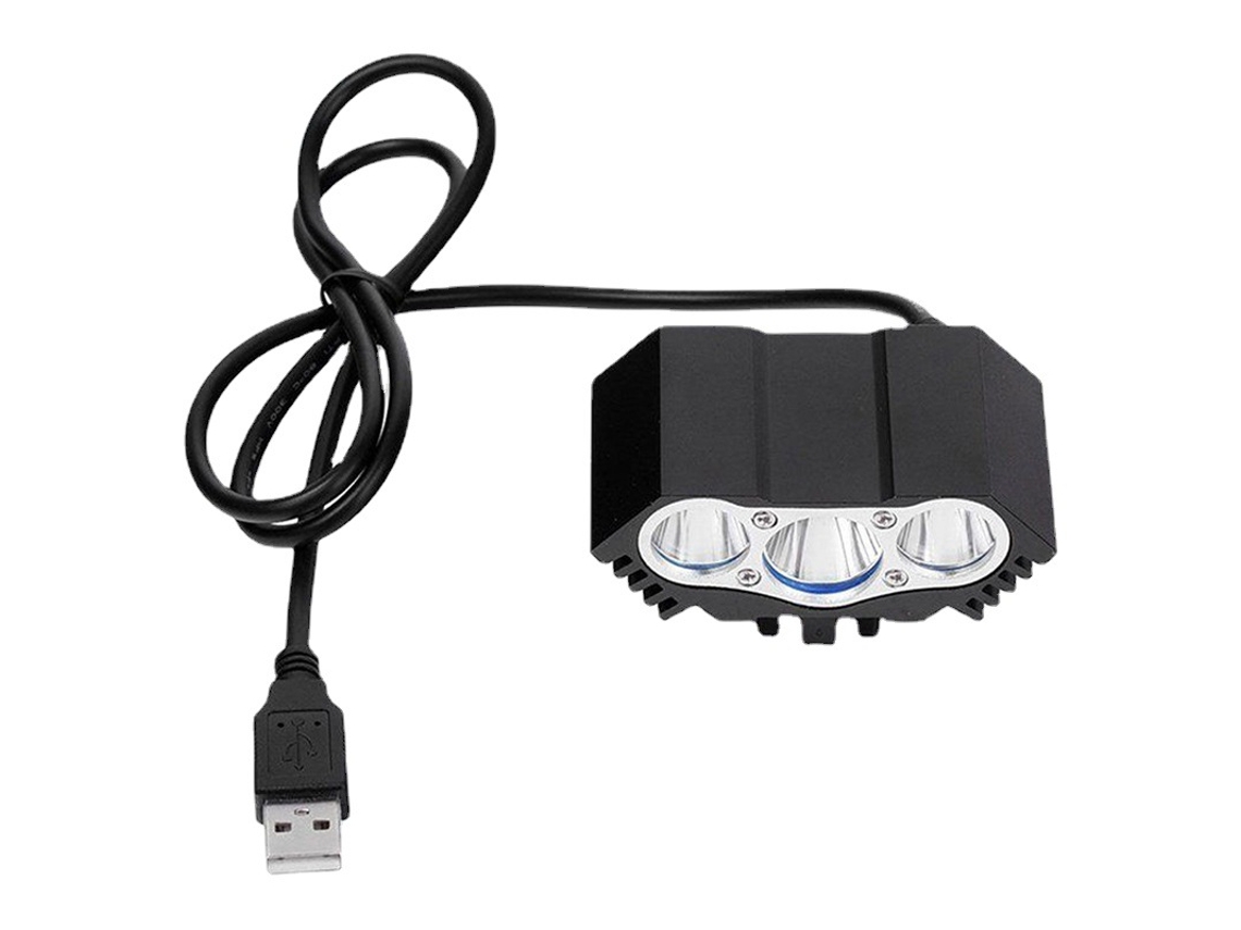 Farol De Bicicleta Brilhante Para Mountain Bike, Acessório Recarregável Via Usb Para Ciclismo Noturno Ao Ar Livre. Aquaforge