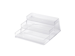 Rack organizador de esmalte de unhas 3 andares transparente para mesa multifuncional com S/MARCA