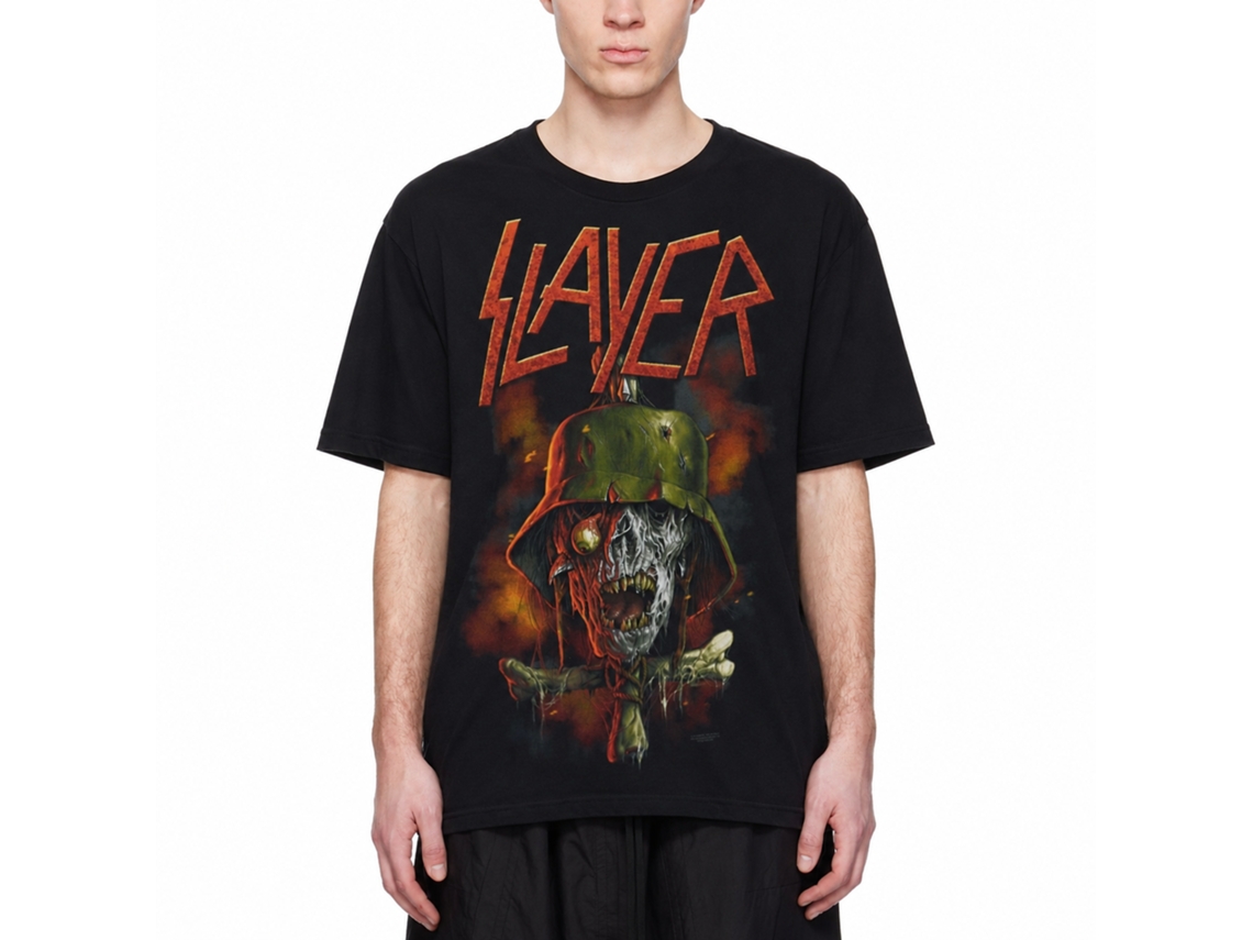 Rockinstone Slayer World Domination T-shirt Unisex Adults Size:s