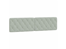 Almofada de cabeça 200 cm Veludo Cinzento light MAISON EXCLUSIVE